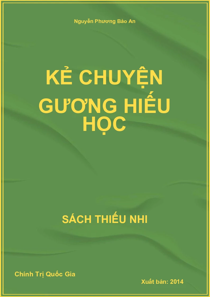 Kẻ chuyện gương hiếu học