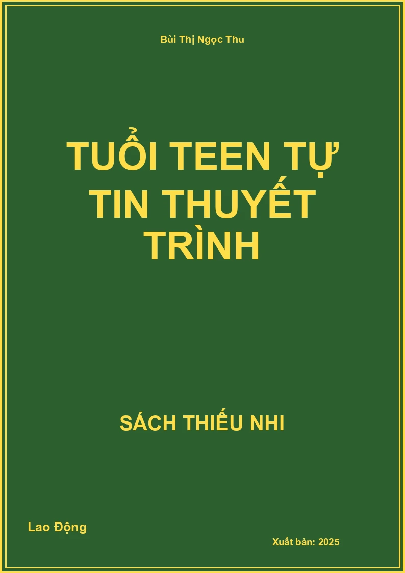 Tuổi teen tự tin thuyết trình