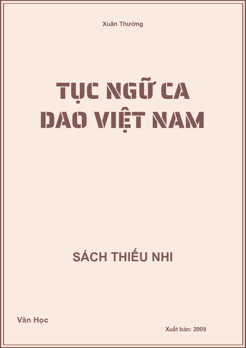 Tục ngữ ca dao Việt Nam