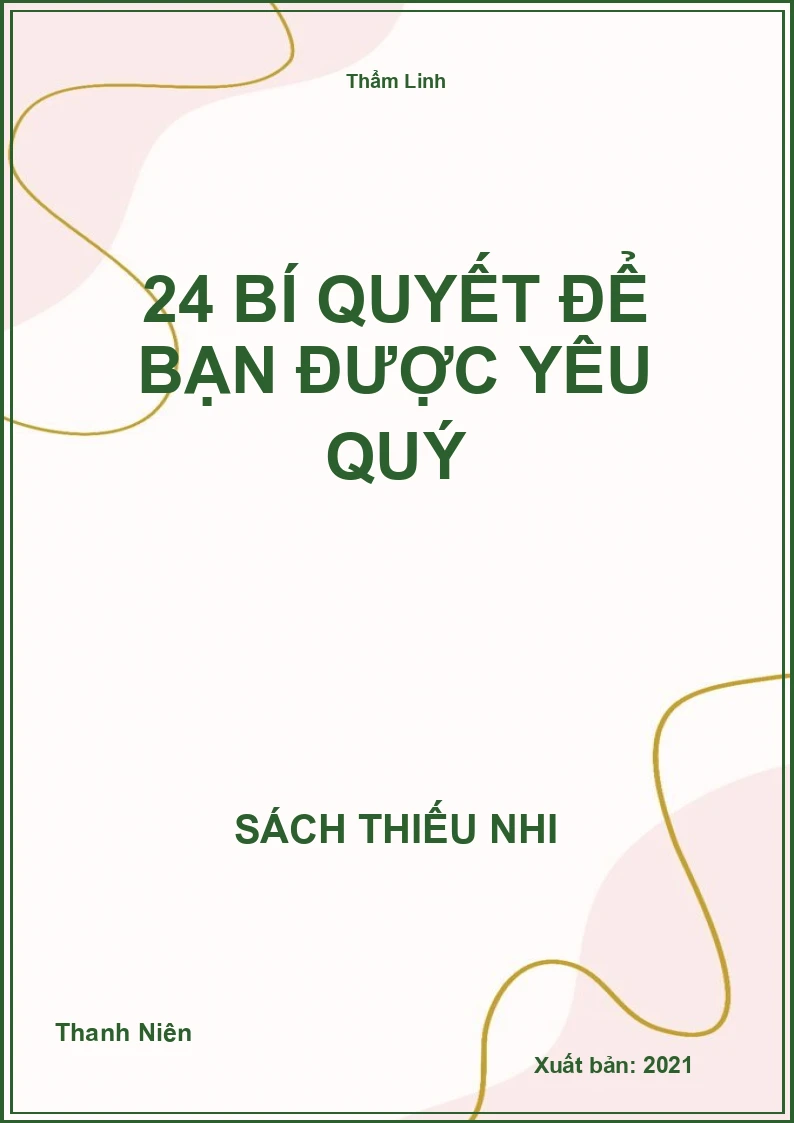 24 bí quyết để bạn được yêu quý