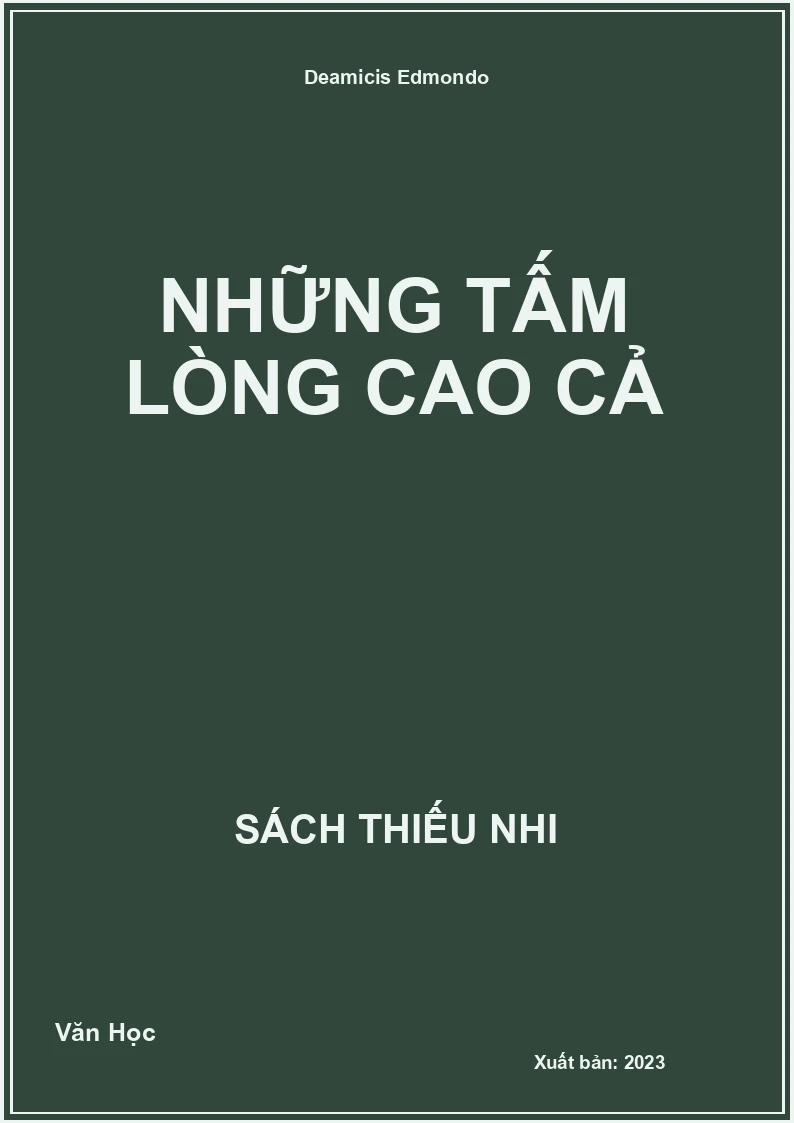 Những tấm lòng cao cả