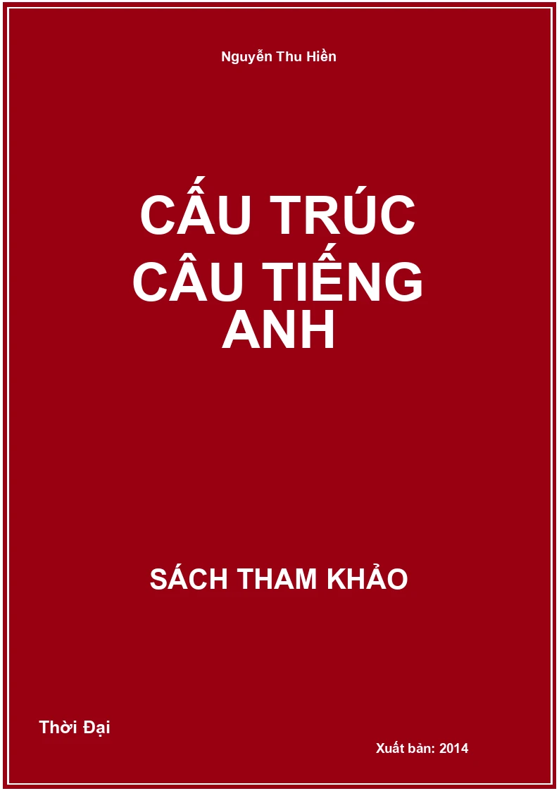 Cấu trúc câu Tiếng Anh