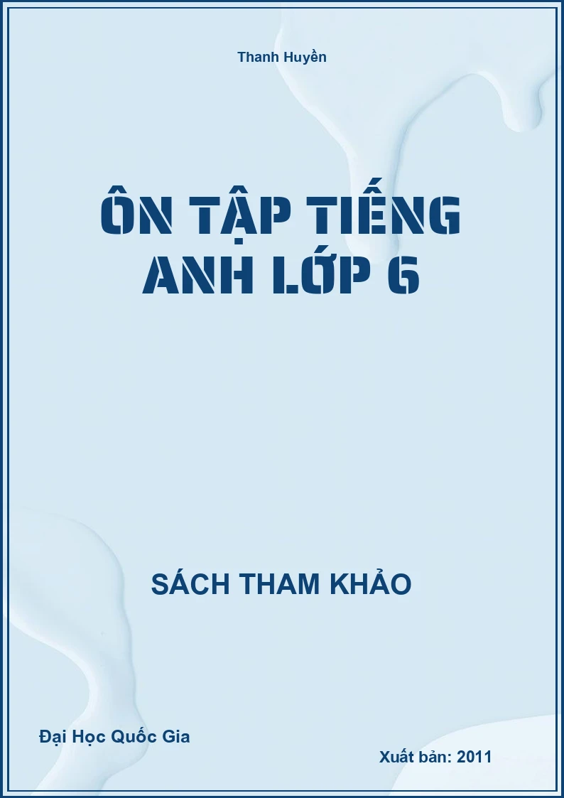 Ôn tập Tiếng Anh lớp 6