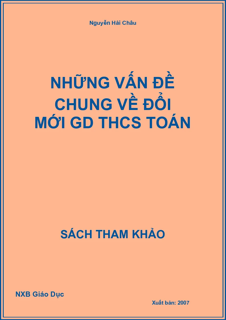 Những vấn đề chung về đổi mới GD THCS Toán