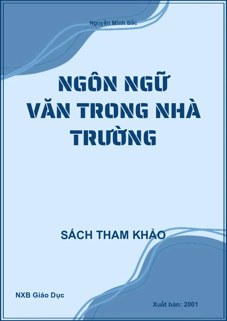 Ngôn Ngữ Văn trong nhà trường