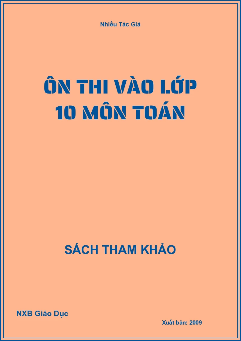 Ôn thi vào lớp 10 môn Toán