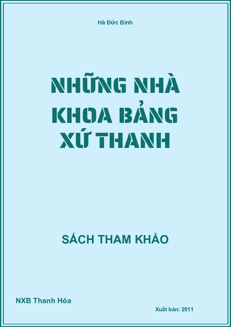 Những nhà khoa bảng xứ Thanh