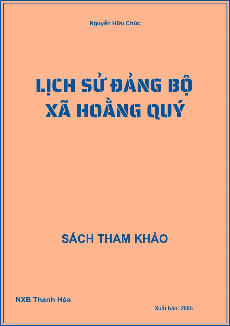 Lịch Sử Đảng bộ xã Hoằng Quý