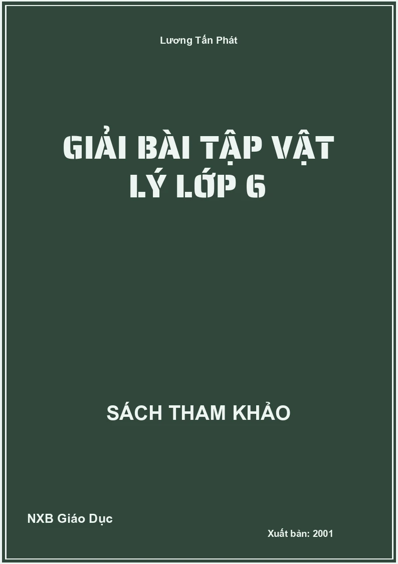 Giải bài tập Vật Lý lớp 6