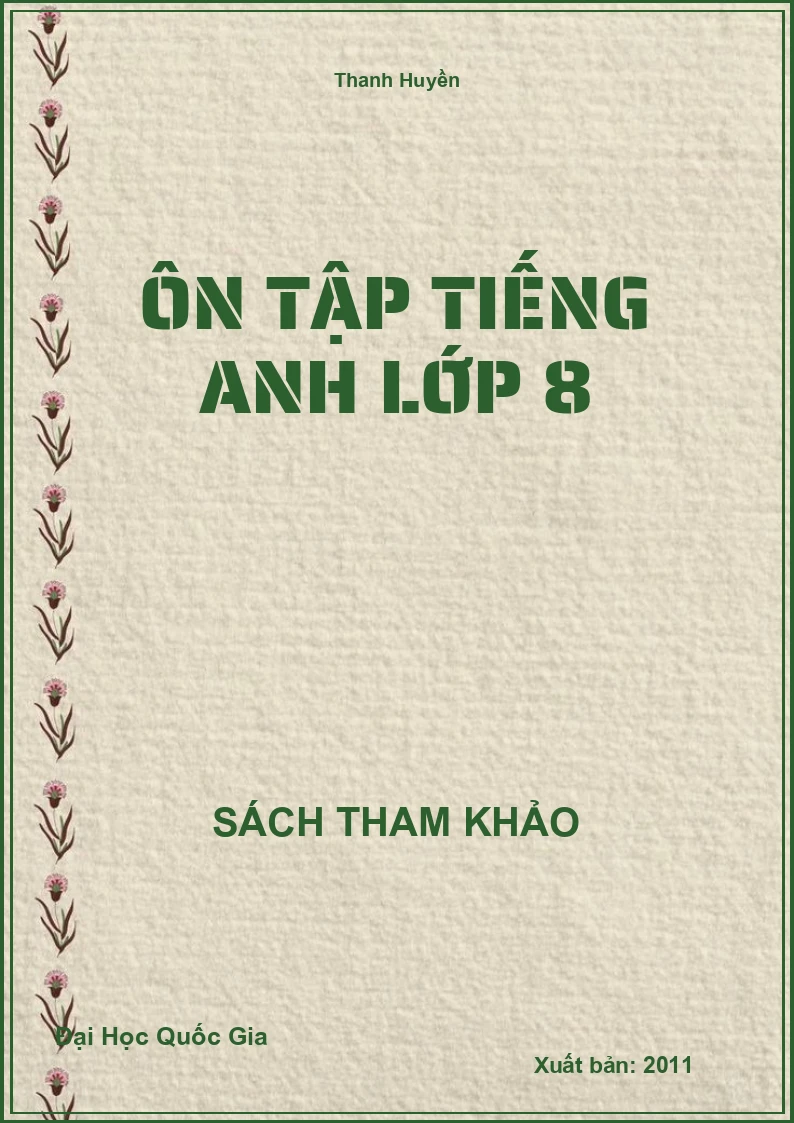 Ôn tập Tiếng Anh lớp 8