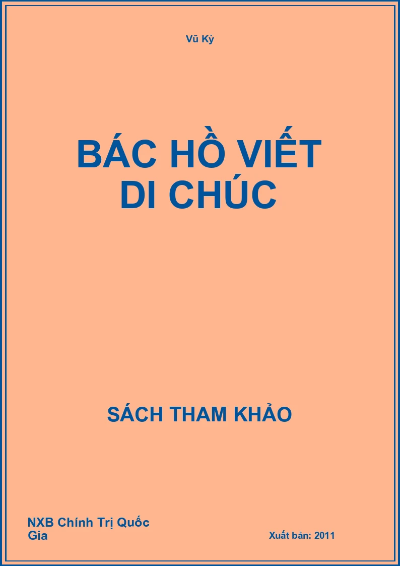 Bác Hồ viết di chúc