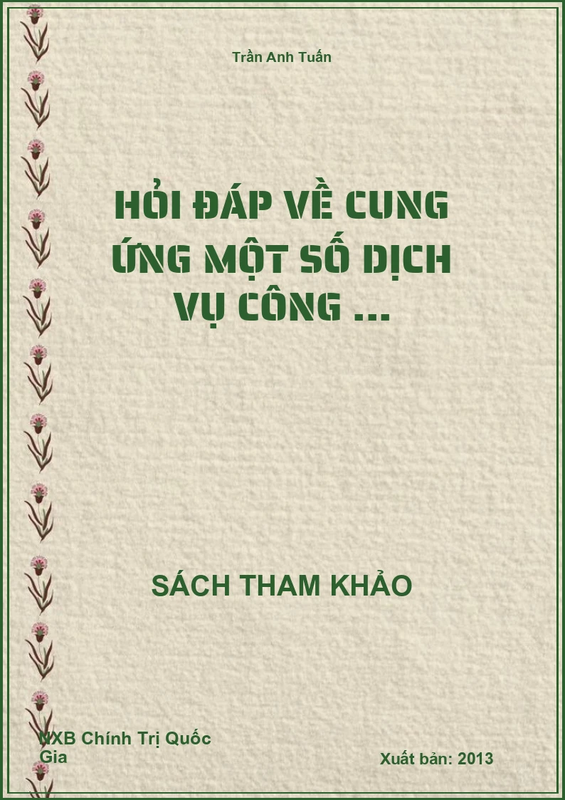 Hỏi đáp về cung ứng một số dịch vụ công ...