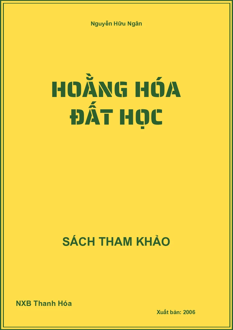 Hoằng Hóa đất học