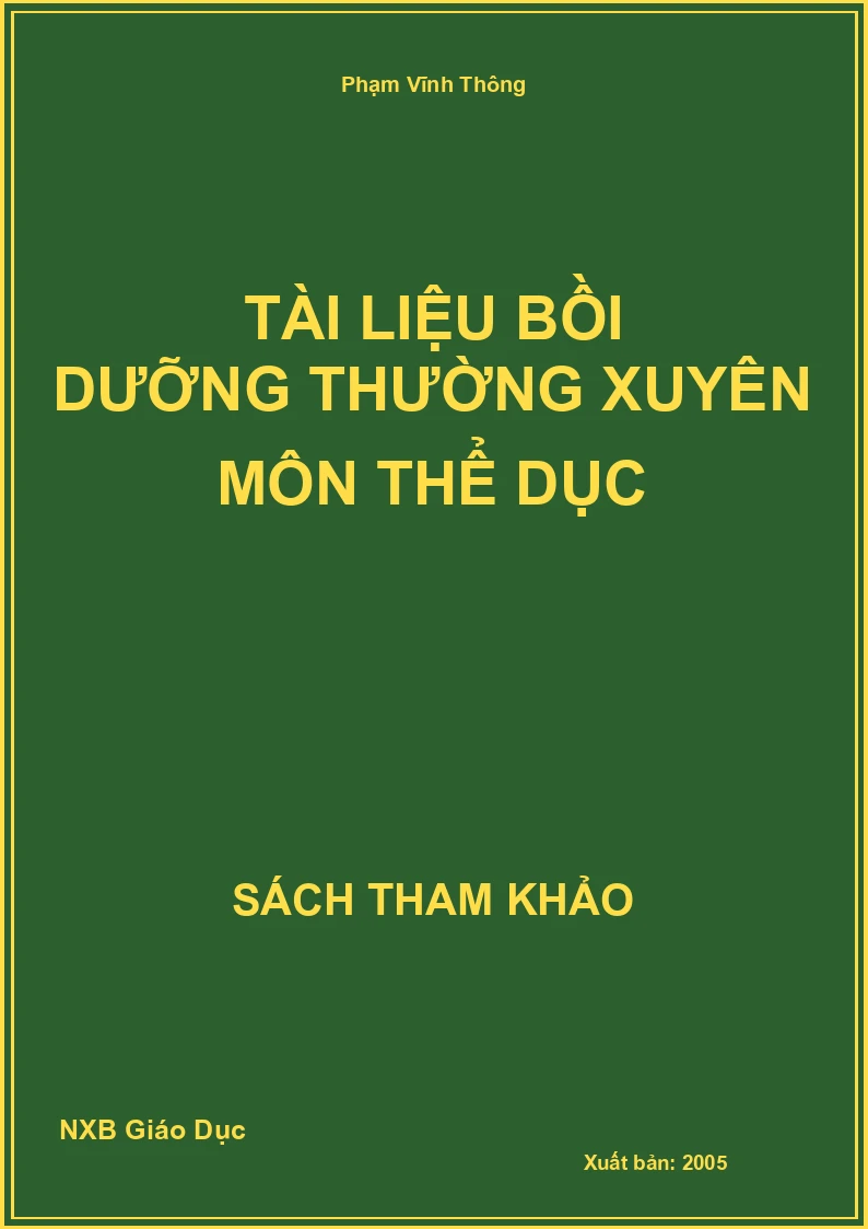 Tài liệu bồi dưỡng thường xuyên môn Thể dục