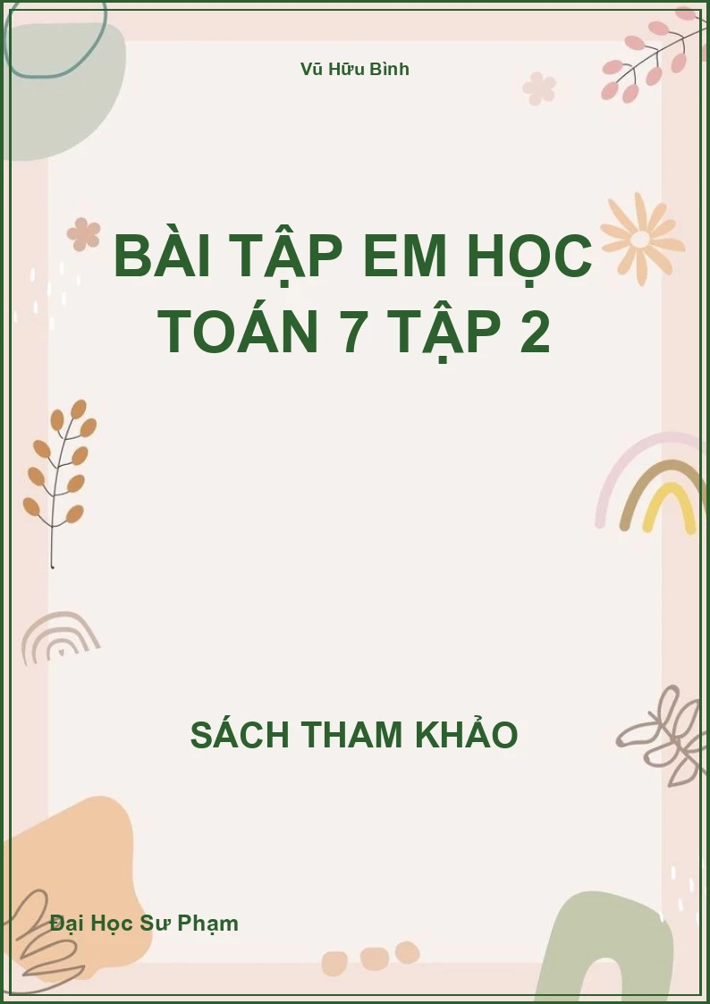 Bài tập em học Toán 7 Tập 2