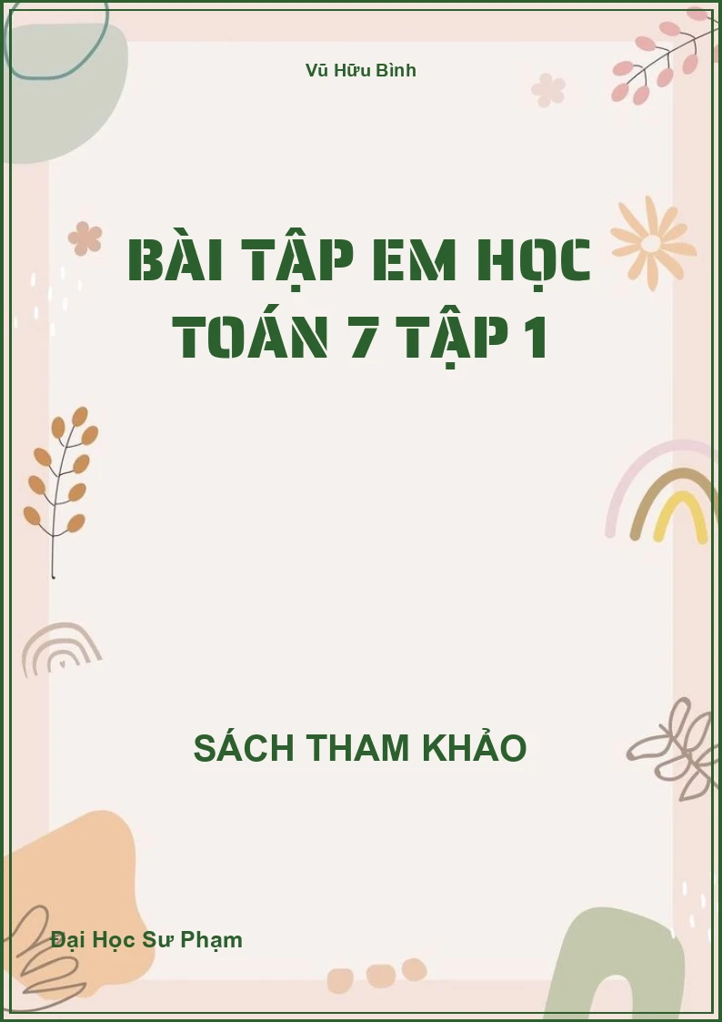 Bài tập em học Toán 7 Tập 1