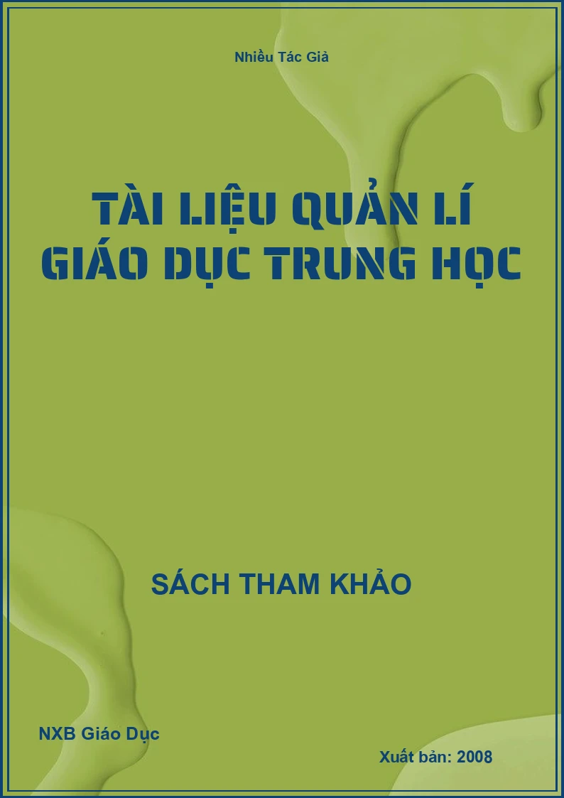 Tài liệu quản lí giáo dục trung học