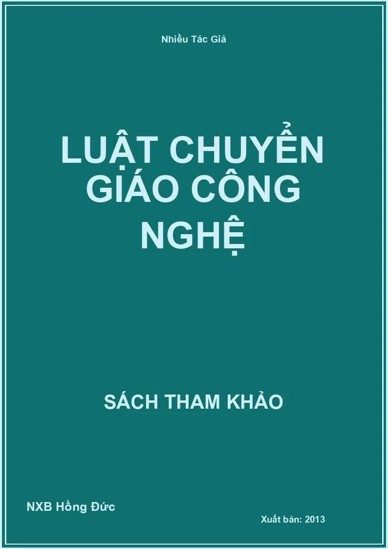 Luật chuyển giáo Công Nghệ