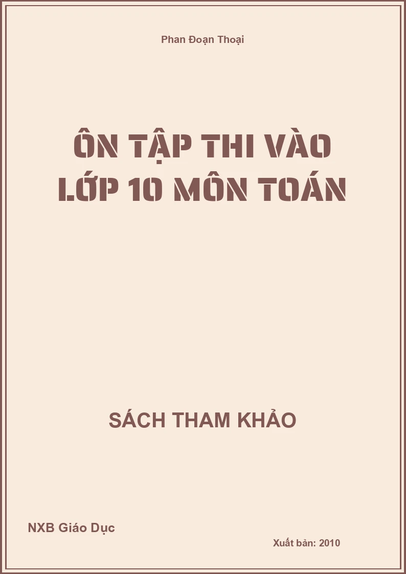 Ôn tập thi vào lớp 10 môn Toán