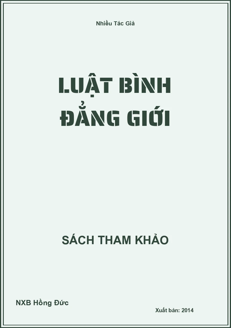 Luật bình đẳng giới