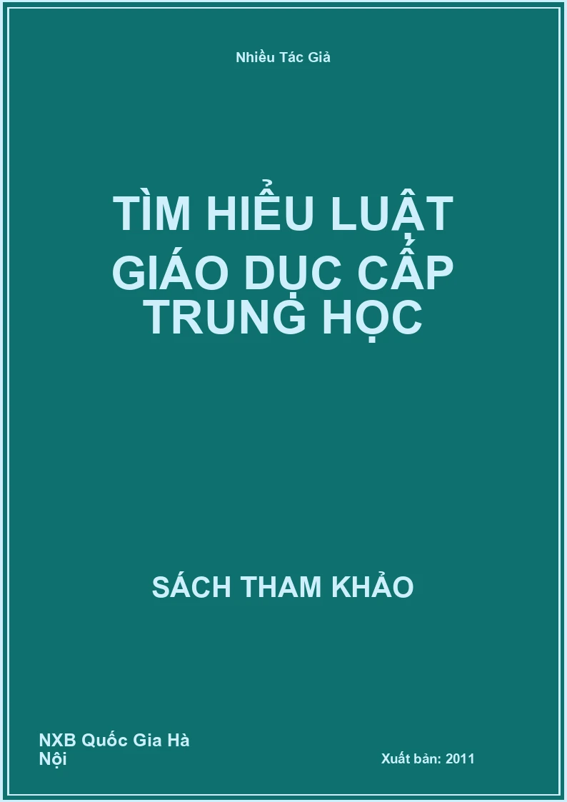 Tìm hiểu luật giáo dục cấp trung học