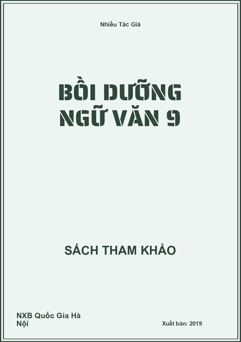 Bồi dưỡng Ngữ Văn 9