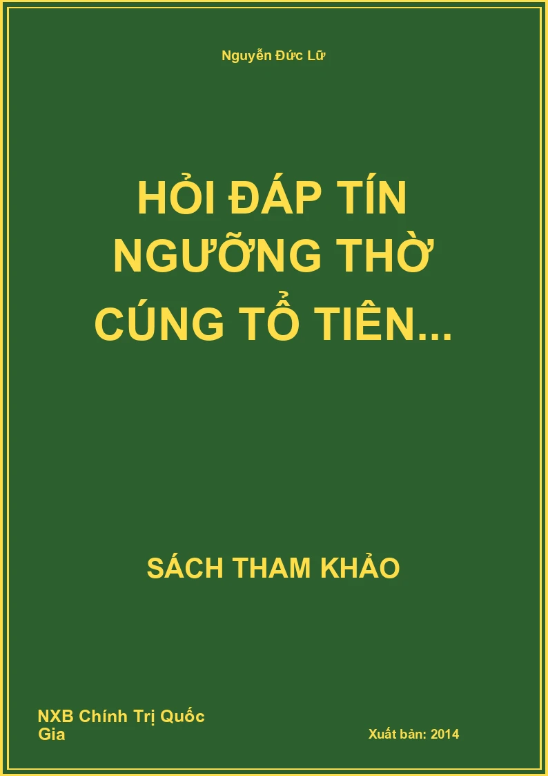Hỏi đáp tín ngưỡng thờ cúng tổ tiên...