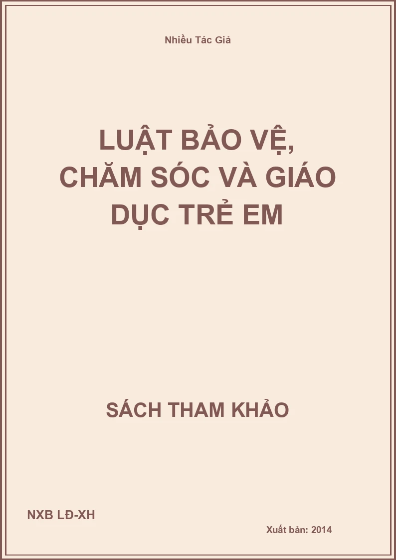 Luật bảo vệ, chăm sóc và giáo dục trẻ em