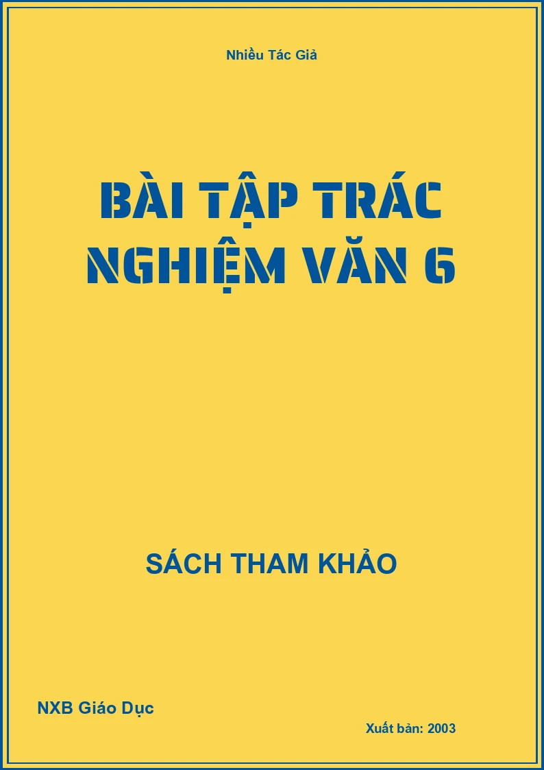 Bài tập trác nghiệm văn 6