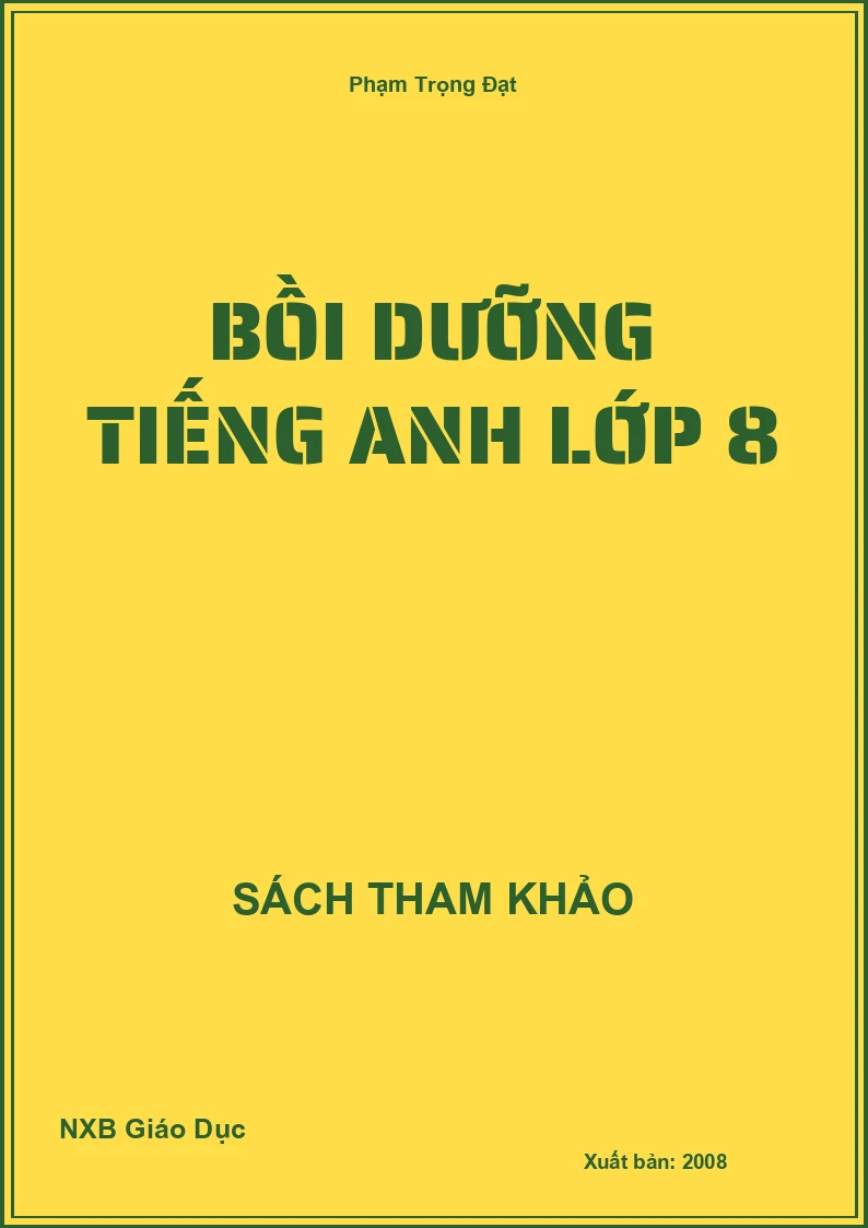 Bồi dưỡng Tiếng Anh lớp 8