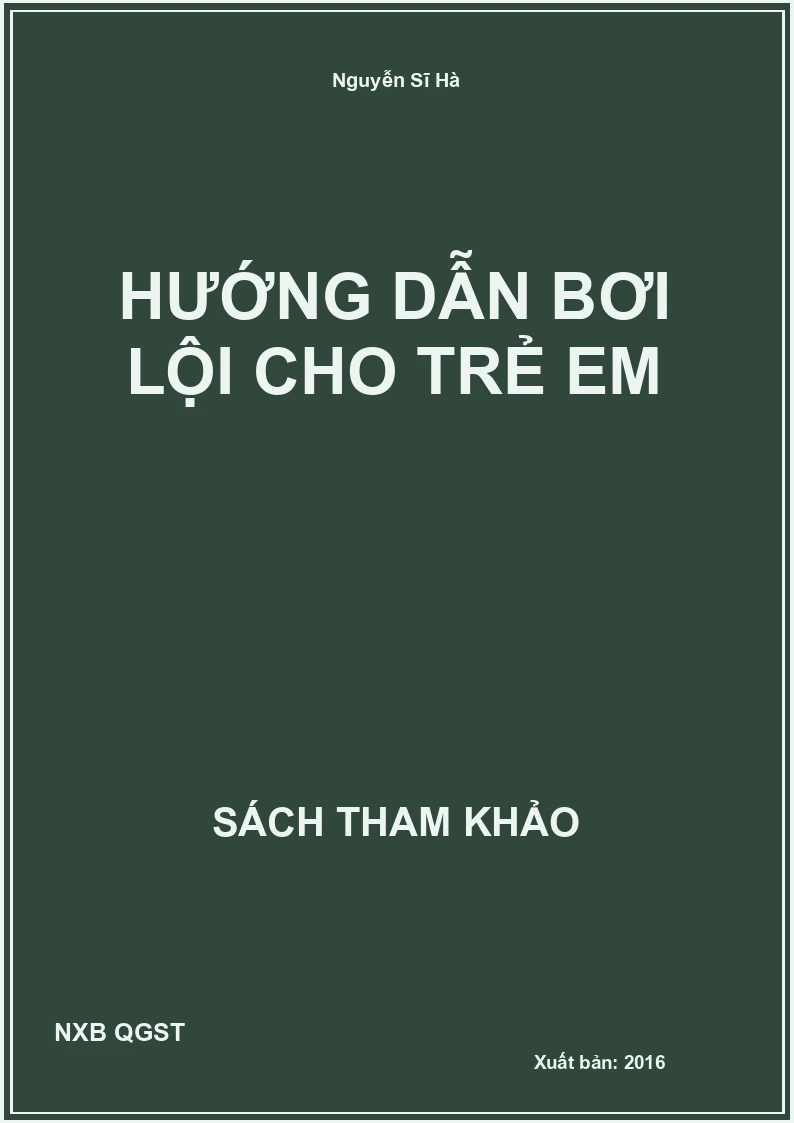 Hướng dẫn bơi lội cho trẻ em