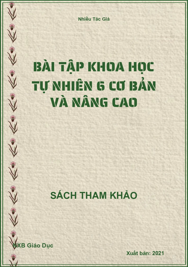 Bài tập khoa học tự nhiên 6 cơ bản và nâng cao