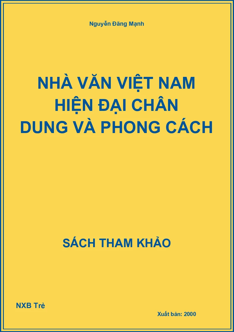 Nhà văn Việt Nam hiện đại chân dung và phong cách