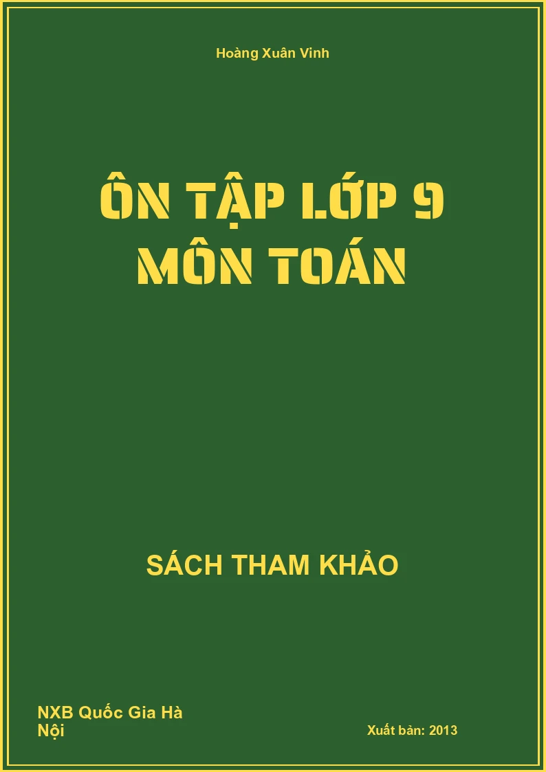 Ôn tập lớp 9 môn Toán