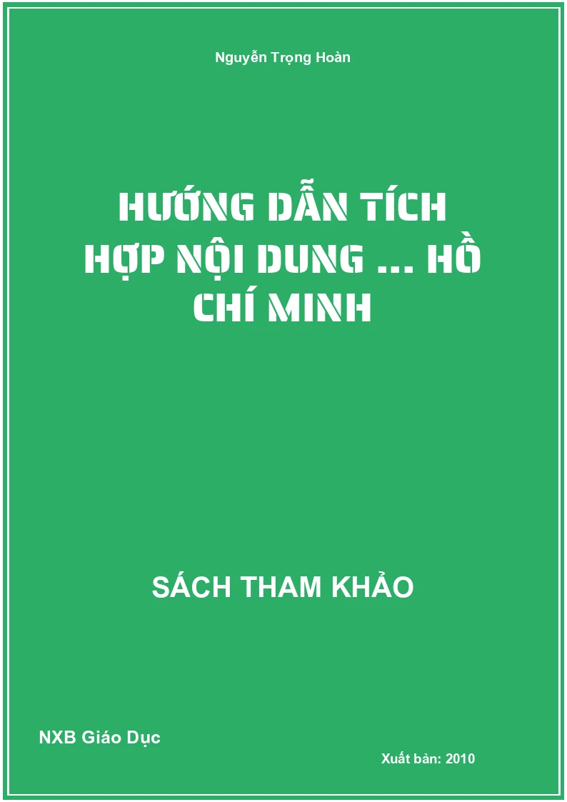 Hướng dẫn tích hợp nội dung ... Hồ Chí Minh
