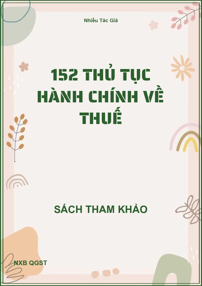 152 thủ tục hành chính về thuế