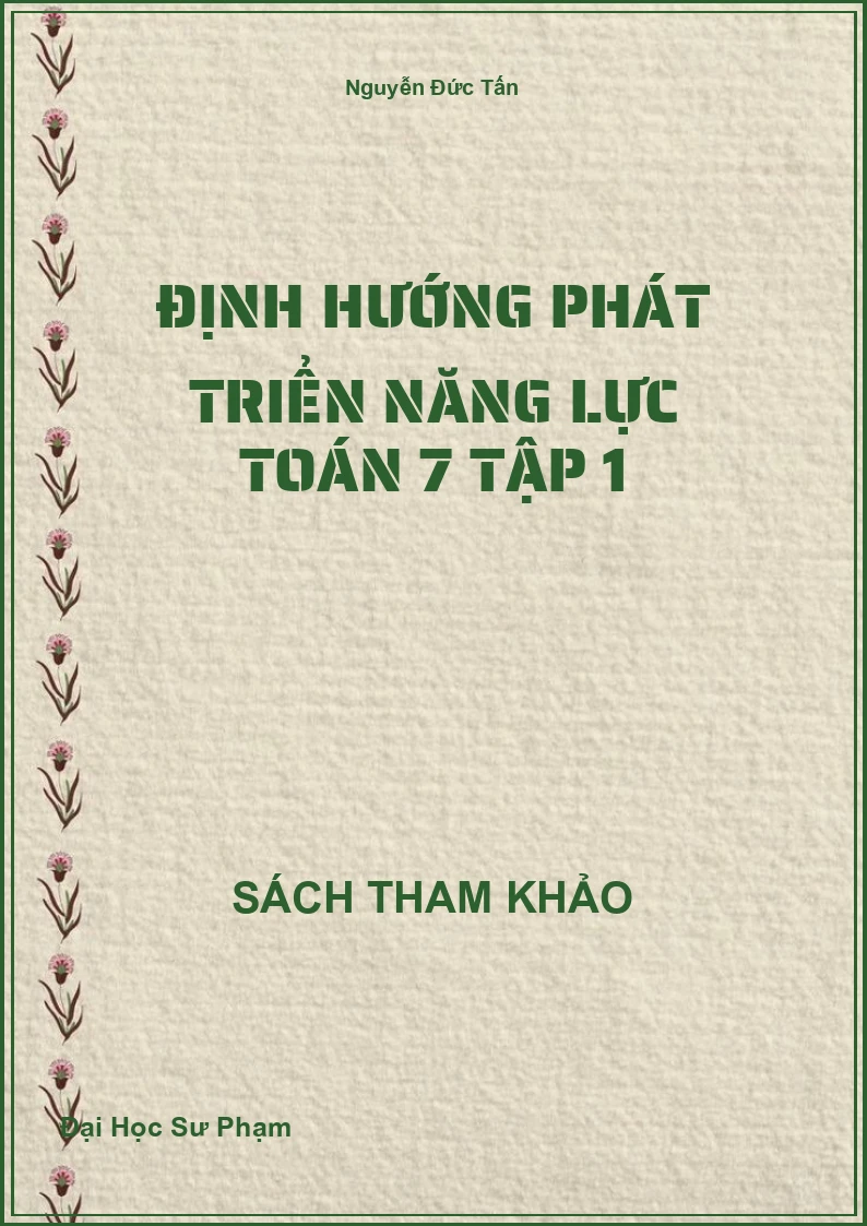 Định hướng phát triển năng lực Toán 7 Tập 1