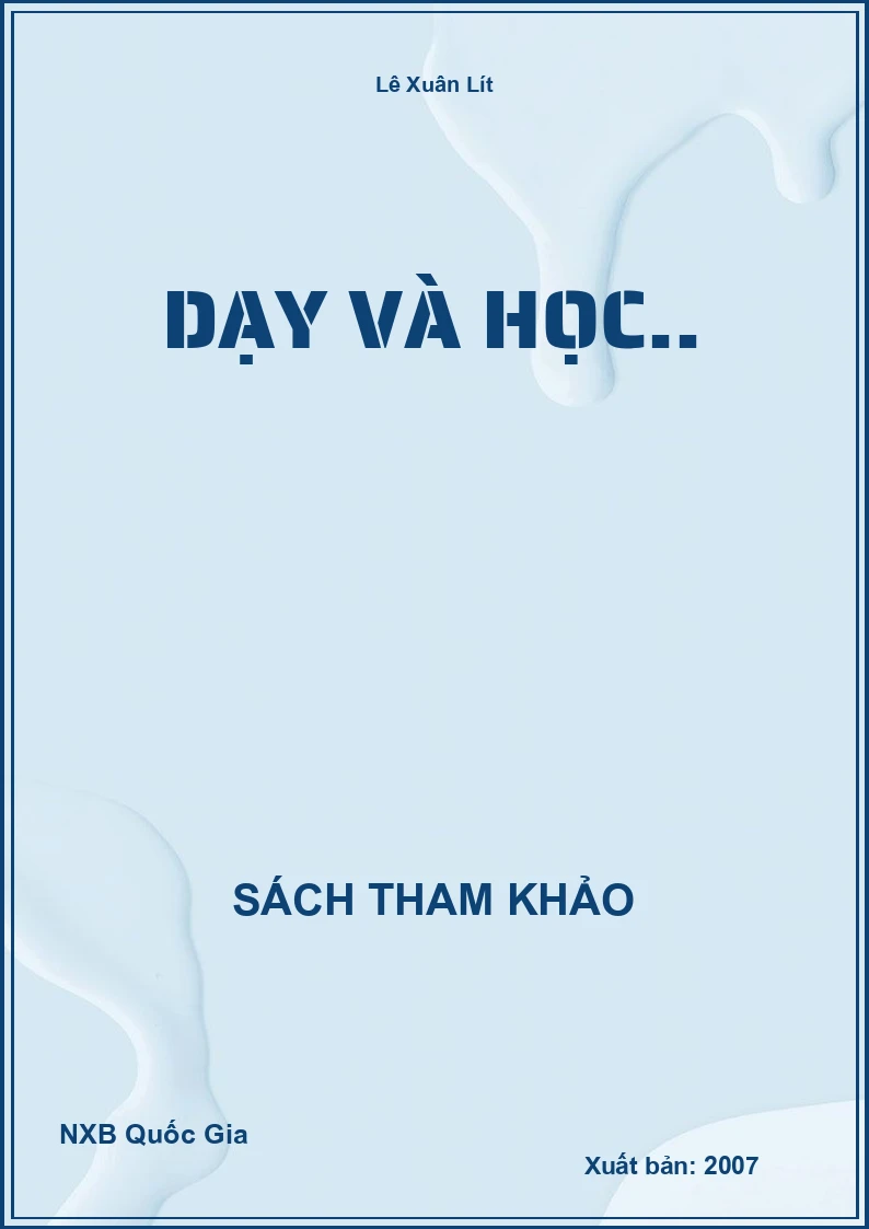 Dạy và học..