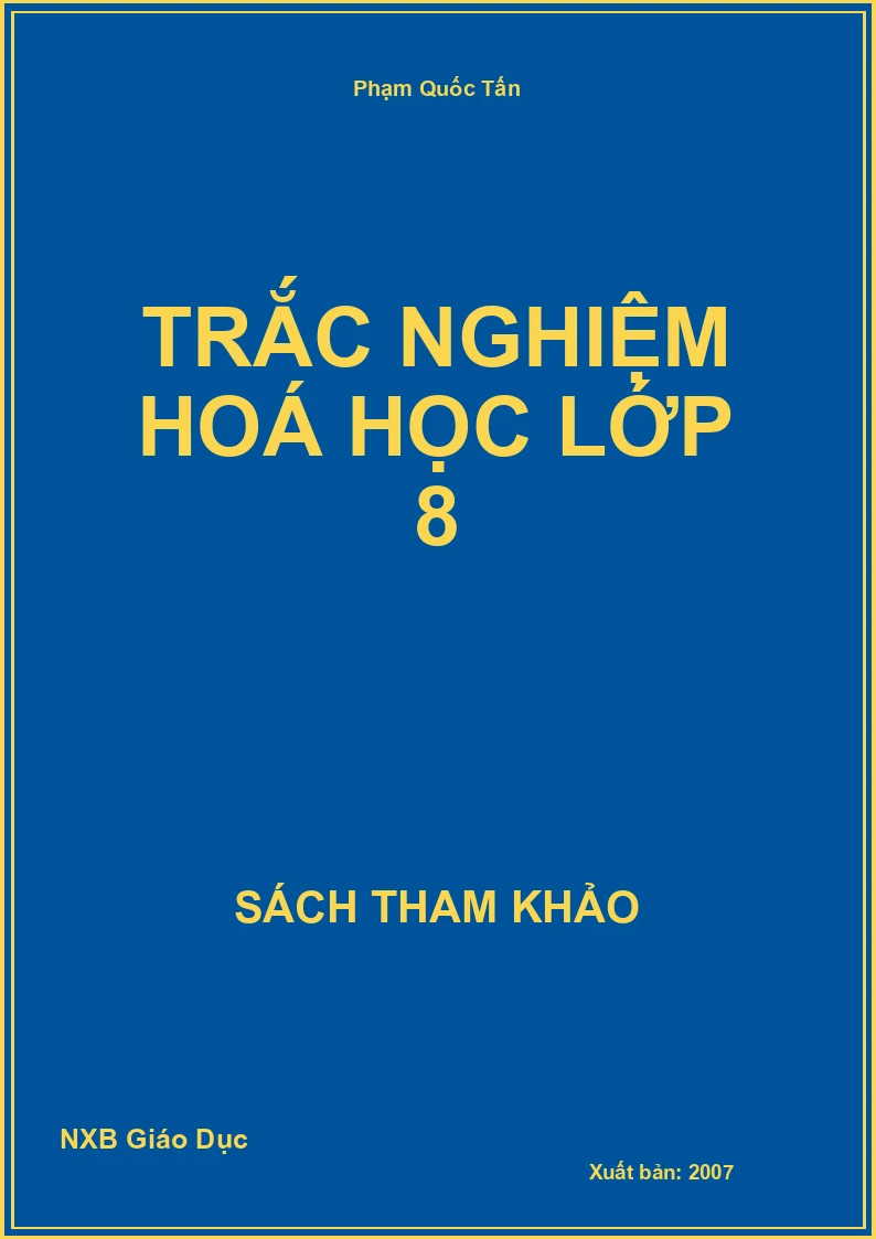 Trắc nghiệm Hoá học lớp 8