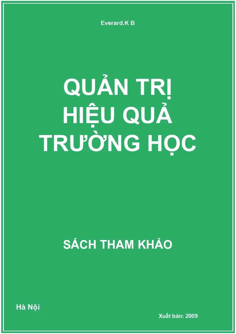 Quản trị hiệu quả trường học