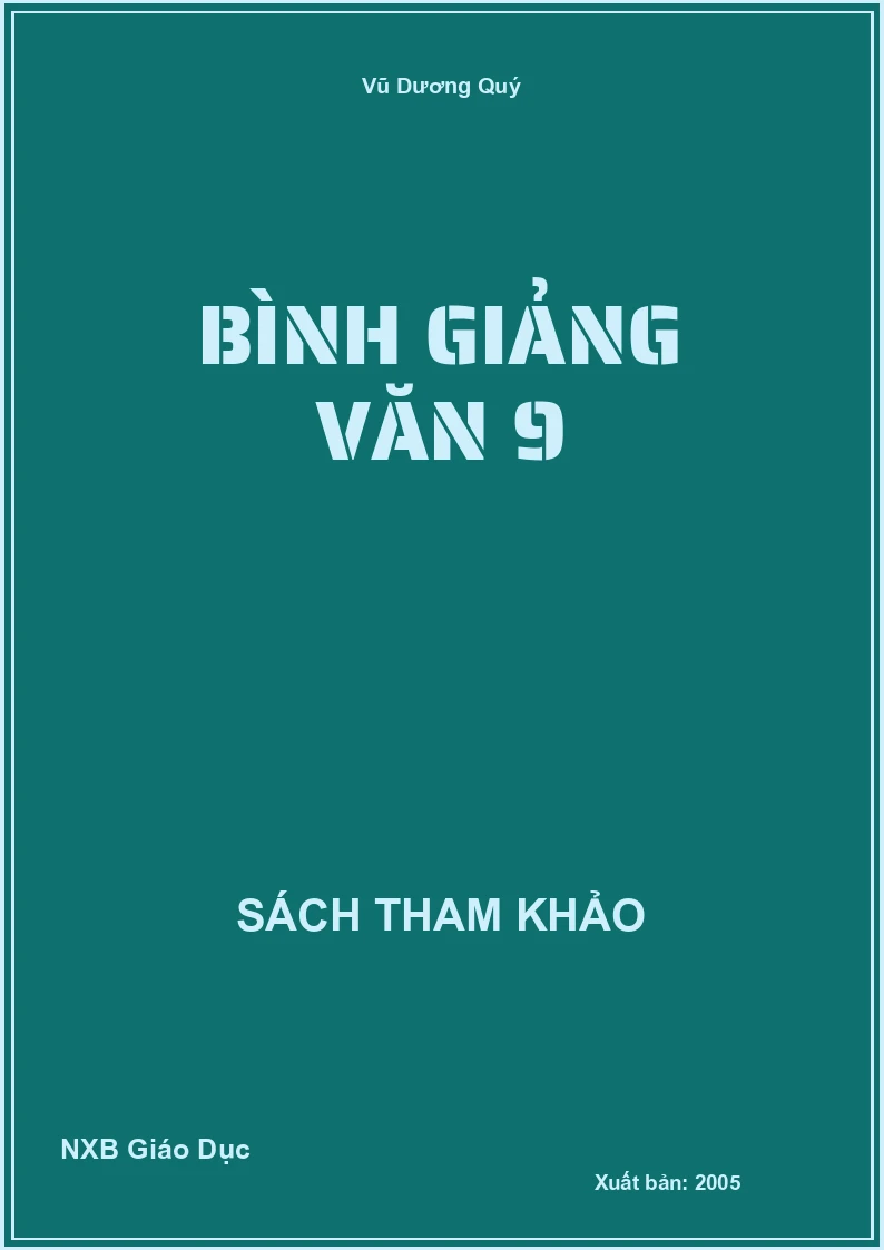 Bình giảng văn 9