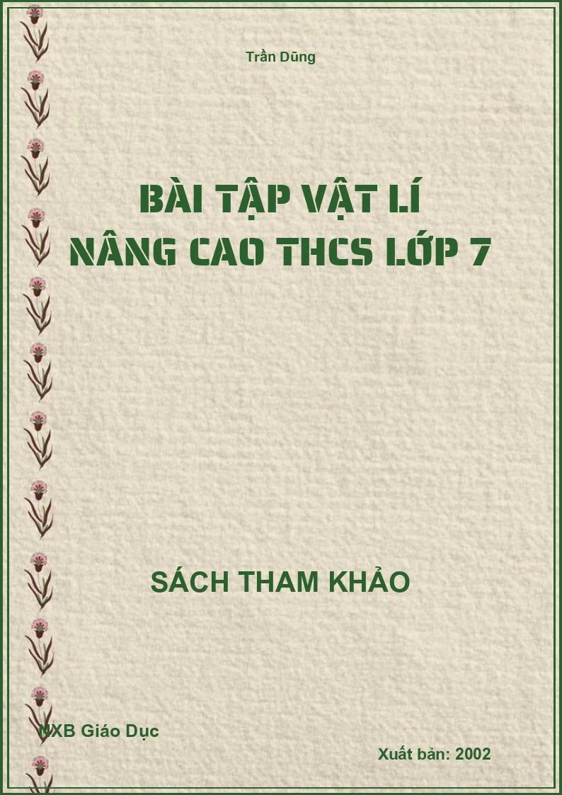 Bài tập Vật Lí nâng cao THCS lớp 7