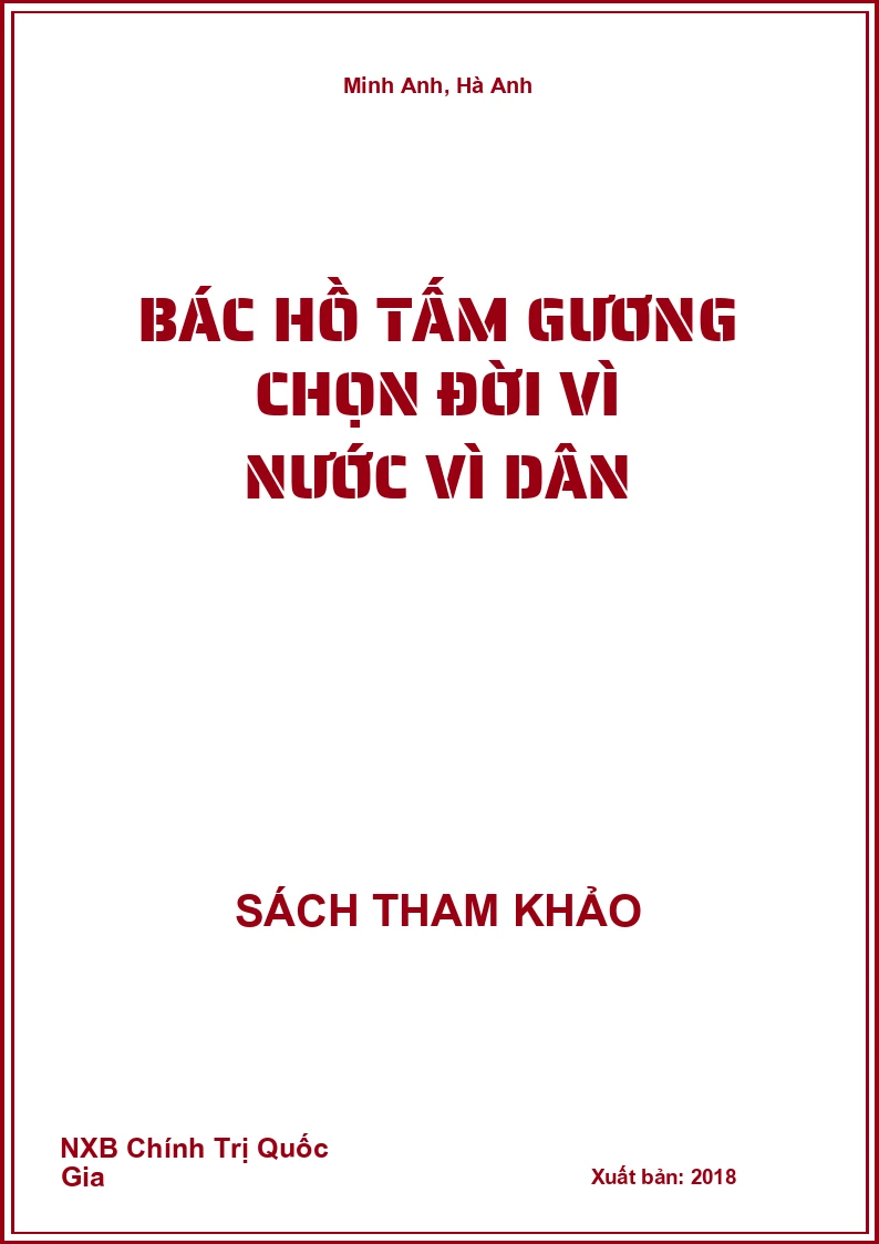 Bác Hồ tấm gương chọn đời vì nước vì dân