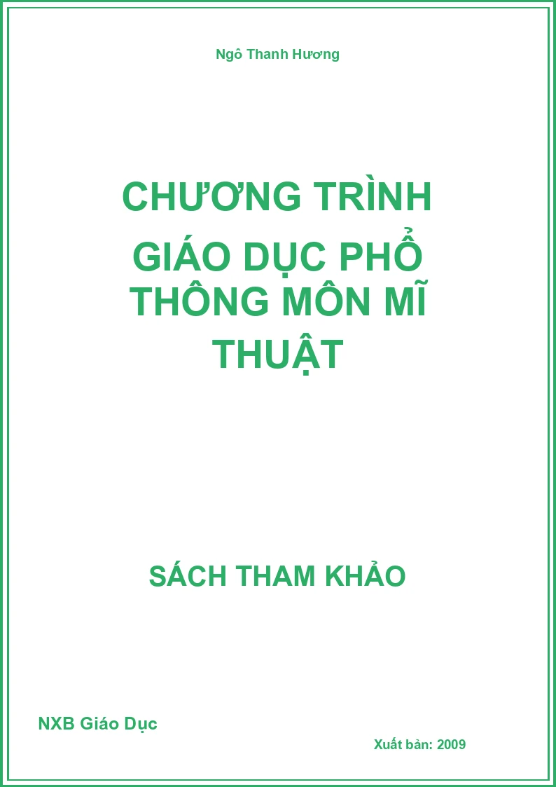 Chương trình giáo dục phổ thông môn Mĩ Thuật