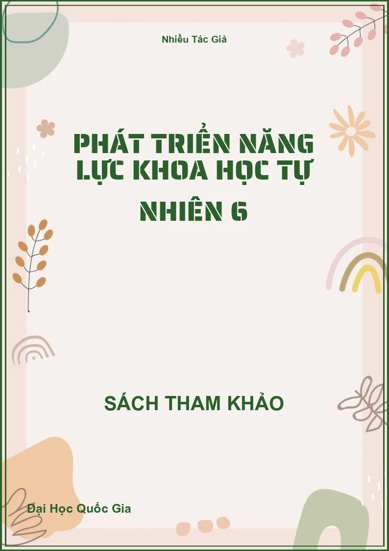 Phát triển năng lực khoa học tự nhiên 6