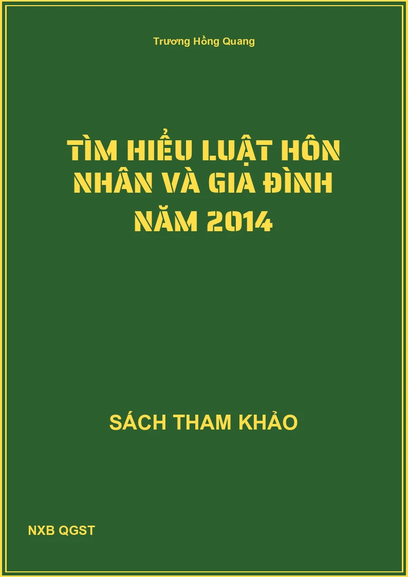 Tìm hiểu luật hôn nhân và gia đình năm 2014