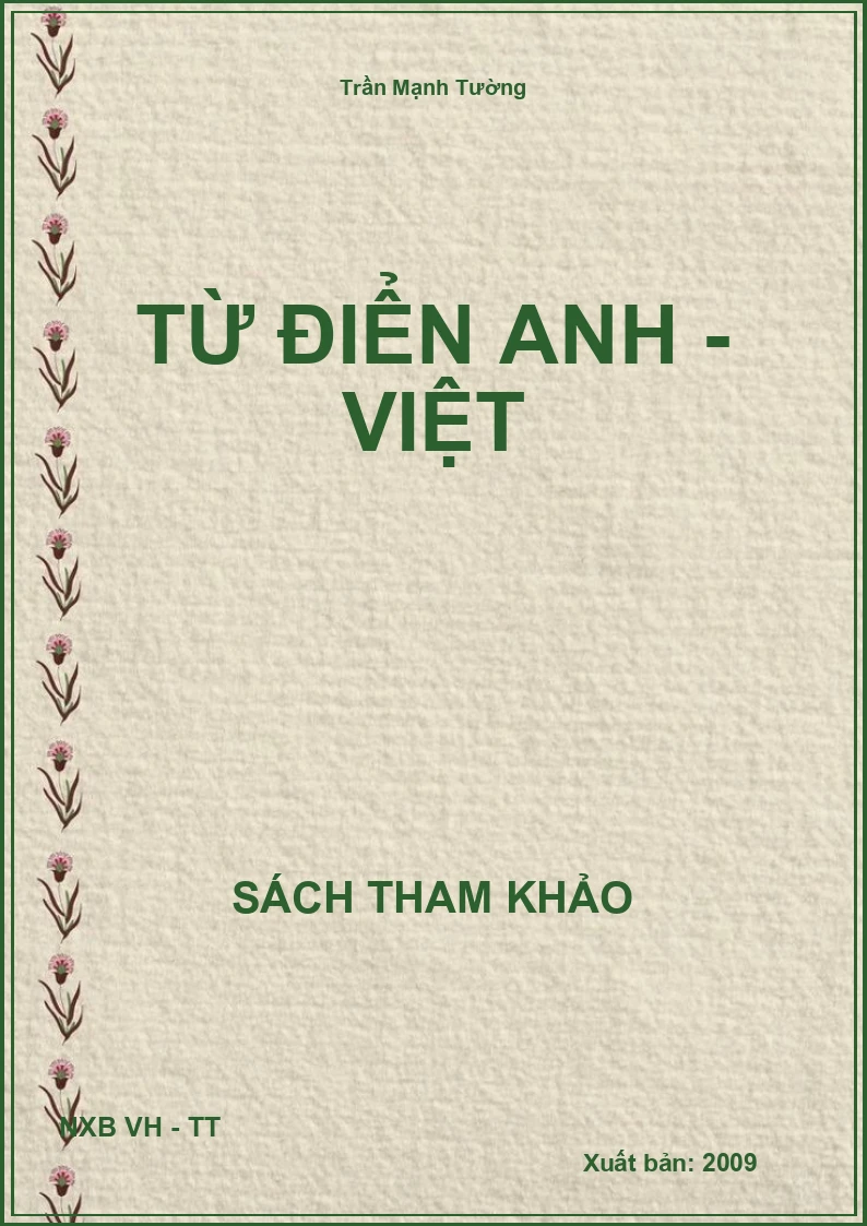 Từ điển Anh - Việt