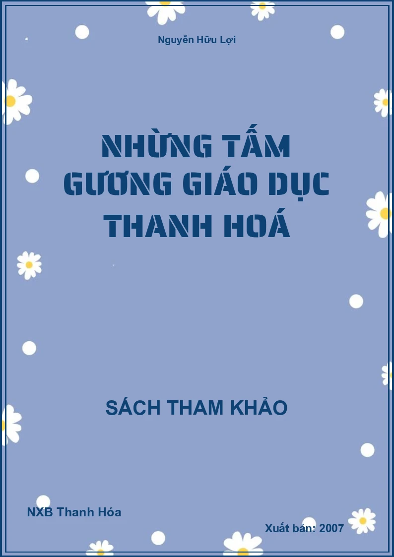 Nhừng tấm gương giáo dục Thanh Hoá