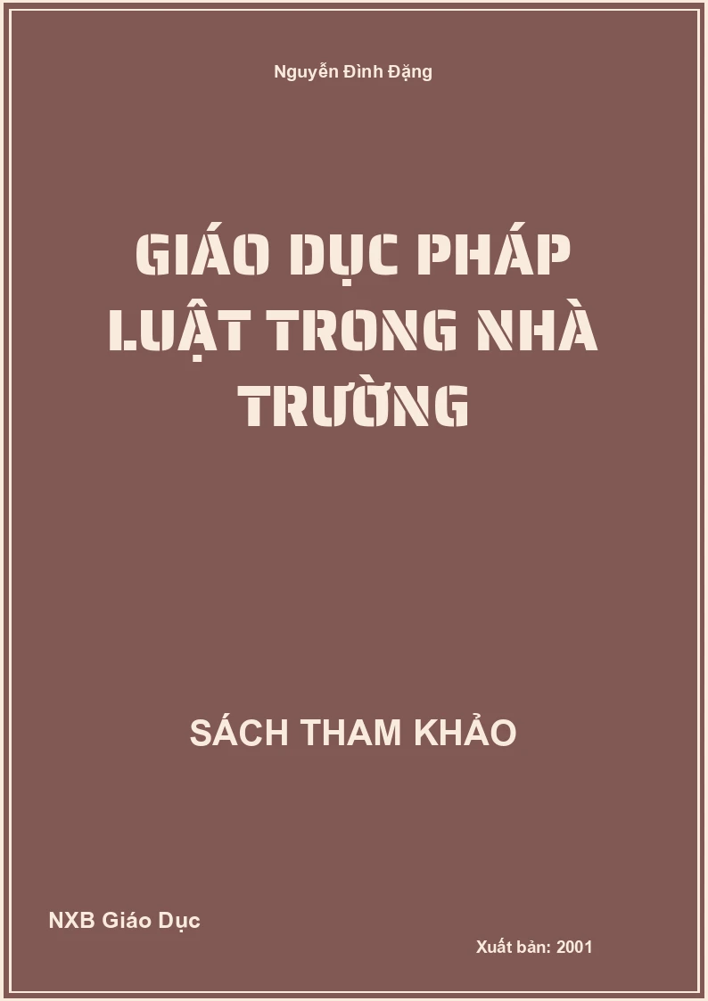 Giáo dục pháp luật trong nhà trường