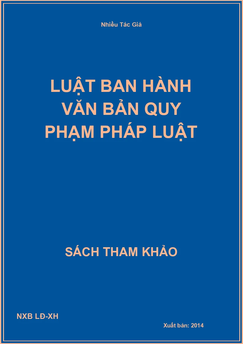 Luật ban hành văn bản quy phạm pháp luật